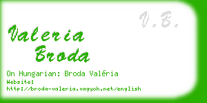 valeria broda business card